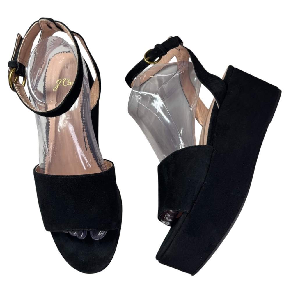 J. Crew Black Platform Sandals